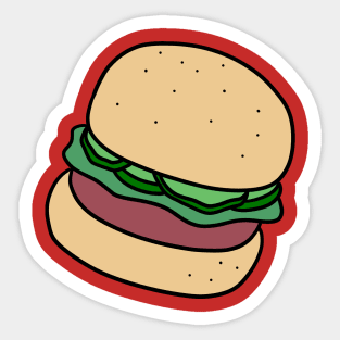 Burger Sticker